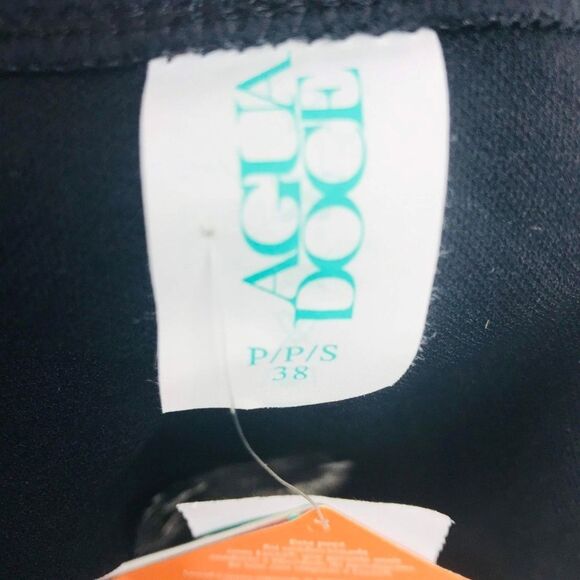 Agua Doce Bikini Brazilian 2-pc Women M Black White Tie Front Buttons - Picture 7 of 8